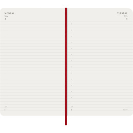 Kalender 12M Daily 2027 Hardcover Pocket Red in der Gruppe Papier & Blöcke / Kalender und Terminkalender / 12 Monate Tageskalender bei Pen Store (137435)