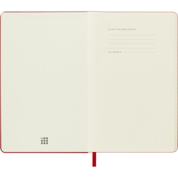 Kalender 12M Daily 2027 Hardcover Pocket Red in der Gruppe Papier & Blöcke / Kalender und Terminkalender / 12 Monate Tageskalender bei Pen Store (137435)