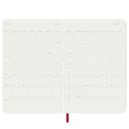 Kalender 12M Daily 2027 Softcover Pocket Red in der Gruppe Papier & Blöcke / Kalender und Terminkalender / 12 Monate Tageskalender bei Pen Store (137436)