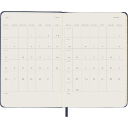 Kalender 12M Daily 2027 Hardcover Pocket Sapphire Blue in der Gruppe Papier & Blöcke / Kalender und Terminkalender / 12 Monate Tageskalender bei Pen Store (137437)