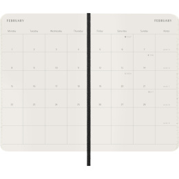 Kalender 12M Monthly 2027 Softcover Large Black in der Gruppe Papier & Blöcke / Kalender und Terminkalender / 12 Monate Tageskalender bei Pen Store (137439)