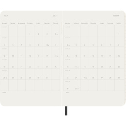 Kalender 12M Monthly 2027 Softcover XL Black in der Gruppe Papier & Blöcke / Kalender und Terminkalender / 12 Monate Tageskalender bei Pen Store (137441)