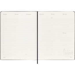 Kalender 12M Weekly Vertical PRO 2027 Hardcover XL Black  in der Gruppe Papier & Blöcke / Kalender und Terminkalender / 12 Monate Tageskalender bei Pen Store (137443)