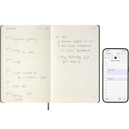 Kalender 12M Smart PRO Digital Weekly Note 2027 Large Black in der Gruppe Papier & Blöcke / Kalender und Terminkalender / 12 Monate Tageskalender bei Pen Store (137445)