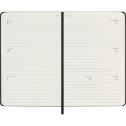 Kalender 12M Weekly Horizontal 2027 Hardcover Pocket Black  in der Gruppe Papier & Blöcke / Kalender und Terminkalender / 12 Monate Tageskalender bei Pen Store (137448)