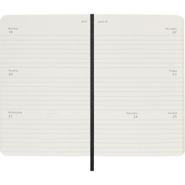 Kalender 12M Weekly Horizontal 2027 Softcover Pocket Black  in der Gruppe Papier & Blöcke / Kalender und Terminkalender / 12 Monate Tageskalender bei Pen Store (137449)