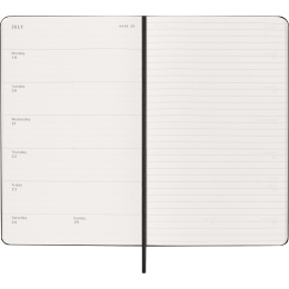 Kalender 12M Weekly Notebook 2027 Hardcover Large Black  in der Gruppe Papier & Blöcke / Kalender und Terminkalender / 12 Monate Tageskalender bei Pen Store (137450)