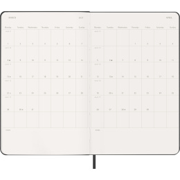Kalender 12M Weekly Notebook 2027 Hardcover Large Black  in der Gruppe Papier & Blöcke / Kalender und Terminkalender / 12 Monate Tageskalender bei Pen Store (137450)