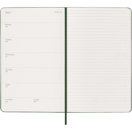 Kalender 12M Weekly Notebook 2027 Hardcover Large Myrtle Green  in der Gruppe Papier & Blöcke / Kalender und Terminkalender / 12 Monate Tageskalender bei Pen Store (137452)