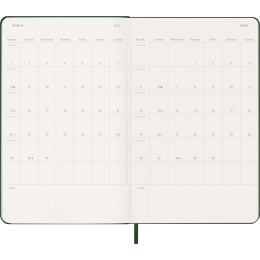 Kalender 12M Weekly Notebook 2027 Hardcover Large Myrtle Green  in der Gruppe Papier & Blöcke / Kalender und Terminkalender / 12 Monate Tageskalender bei Pen Store (137452)