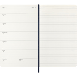 Kalender 12M Weekly Notebook 2027 Softcover Large Sapphire Blue  in der Gruppe Papier & Blöcke / Kalender und Terminkalender / 12 Monate Tageskalender bei Pen Store (137454)