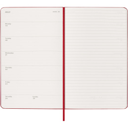 Kalender 12M Weekly Notebook 2027 Hardcover Large Red  in der Gruppe Papier & Blöcke / Kalender und Terminkalender / 12 Monate Tageskalender bei Pen Store (137455)