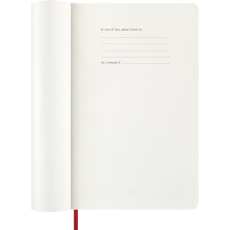 Kalender 12M Weekly Notebook 2027 Softcover Large Red  in der Gruppe Papier & Blöcke / Kalender und Terminkalender / 12 Monate Tageskalender bei Pen Store (137456)