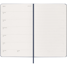 Kalender 12M Weekly Notebook 2027 Hardcover Large Sapphire Blue  in der Gruppe Papier & Blöcke / Kalender und Terminkalender / 12 Monate Tageskalender bei Pen Store (137457)