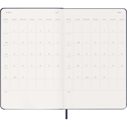 Kalender 12M Weekly Notebook 2027 Hardcover Large Sapphire Blue  in der Gruppe Papier & Blöcke / Kalender und Terminkalender / 12 Monate Tageskalender bei Pen Store (137457)