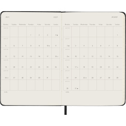 Kalender 12M Weekly Notebook 2027 Hardcover Pocket Black  in der Gruppe Papier & Blöcke / Kalender und Terminkalender / 12 Monate Tageskalender bei Pen Store (137458)