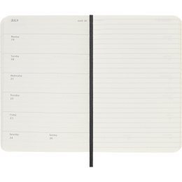 Kalender 12M Weekly Notebook 2027 Softcover Pocket Black  in der Gruppe Papier & Blöcke / Kalender und Terminkalender / 12 Monate Tageskalender bei Pen Store (137459)