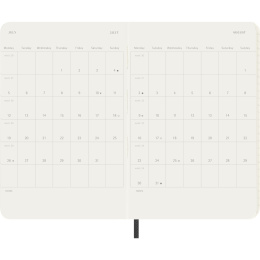 Kalender 12M Weekly Notebook 2027 Softcover Pocket Black  in der Gruppe Papier & Blöcke / Kalender und Terminkalender / 12 Monate Tageskalender bei Pen Store (137459)