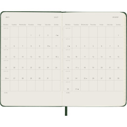 Kalender 12M Weekly Notebook 2027 Hardcover Pocket Myrtle Green  in der Gruppe Papier & Blöcke / Kalender und Terminkalender / 12 Monate Tageskalender bei Pen Store (137460)