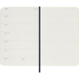 Kalender 12M Weekly Notebook 2027 Softcover Pocket Sapphire Blue  in der Gruppe Papier & Blöcke / Kalender und Terminkalender / 12 Monate Tageskalender bei Pen Store (137462)