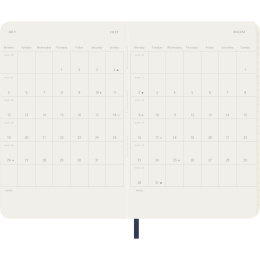 Kalender 12M Weekly Notebook 2027 Softcover Pocket Sapphire Blue  in der Gruppe Papier & Blöcke / Kalender und Terminkalender / 12 Monate Tageskalender bei Pen Store (137462)