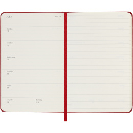 Kalender 12M Weekly Notebook 2027 Hardcover Pocket Red  in der Gruppe Papier & Blöcke / Kalender und Terminkalender / 12 Monate Tageskalender bei Pen Store (137463)