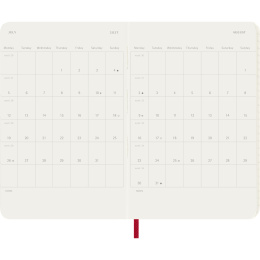 Kalender 12M Weekly Notebook 2027 Softcover Pocket Red  in der Gruppe Papier & Blöcke / Kalender und Terminkalender / 12 Monate Tageskalender bei Pen Store (137464)