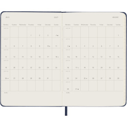 Kalender 12M Weekly Notebook 2027 Hardcover Pocket Sapphire Blue  in der Gruppe Papier & Blöcke / Kalender und Terminkalender / 12 Monate Tageskalender bei Pen Store (137465)