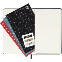 Kalender 12M Weekly Notebook 2027 Hardcover Pocket Sapphire Blue  in der Gruppe Papier & Blöcke / Kalender und Terminkalender / 12 Monate Tageskalender bei Pen Store (137465)