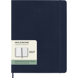 Kalender 12M Weekly Notebook 2027 Softcover XL Sapphire Blue  in der Gruppe Papier & Blöcke / Kalender und Terminkalender / 12 Monate Tageskalender bei Pen Store (137469)