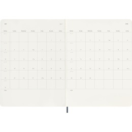 Kalender 12M Weekly Notebook 2027 Softcover XL Sapphire Blue  in der Gruppe Papier & Blöcke / Kalender und Terminkalender / 12 Monate Tageskalender bei Pen Store (137469)