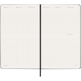 Kalender 12M Weekly Vertical 2027 Hardcover Large Black  in der Gruppe Papier & Blöcke / Kalender und Terminkalender / 12 Monate Tageskalender bei Pen Store (137470)