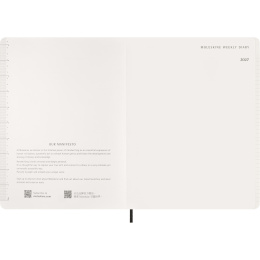 Kalender 12M Weekly Vertical 2027 Essential Softcover XXL Black in der Gruppe Papier & Blöcke / Kalender und Terminkalender / 12 Monate Tageskalender bei Pen Store (137472)