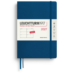 Kalender Weekly Planner 2027 A5 Indigo in der Gruppe Papier & Blöcke / Kalender und Terminkalender / 12 Monate Tageskalender bei Pen Store (137492)