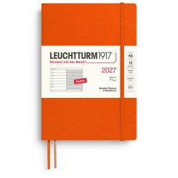 Kalender Weekly Planner & Notebook 2027 A5 Soft Cover Pumpkin in der Gruppe Papier & Blöcke / Kalender und Terminkalender / 12 Monate Tageskalender bei Pen Store (137498)