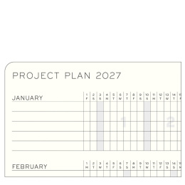 Kalender Weekly Planner & Notebook 2027 A6 Indigo in der Gruppe Papier & Blöcke / Kalender und Terminkalender / 12 Monate Tageskalender bei Pen Store (137511)