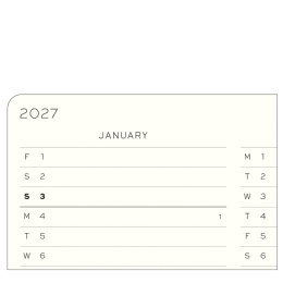 Kalender Weekly Planner & Notebook 2027 A5 Black in der Gruppe Papier & Blöcke / Kalender und Terminkalender / 12 Monate Tageskalender bei Pen Store (137512)