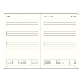 Kalender Daily Planner 2027 A5 Sunflower in der Gruppe Papier & Blöcke / Kalender und Terminkalender / 12 Monate Tageskalender bei Pen Store (137529)