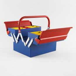 Toolbox Atena Blue/Red in der Gruppe Basteln & Hobby / Organisieren / Aufbewahrungsboxen bei Pen Store (137551)