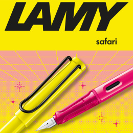 Safari Füllfederhalter Neon Yellow in der Gruppe Stifte / Fine Writing / Füllfederhalter bei Pen Store (137577_r)