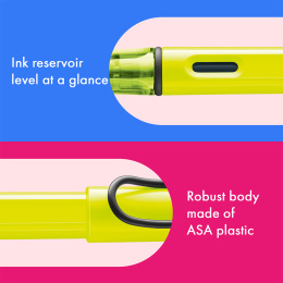Safari Füllfederhalter Neon Yellow in der Gruppe Stifte / Fine Writing / Füllfederhalter bei Pen Store (137577_r)