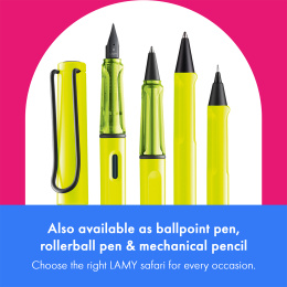 Safari Füllfederhalter Neon Yellow in der Gruppe Stifte / Fine Writing / Füllfederhalter bei Pen Store (137577_r)