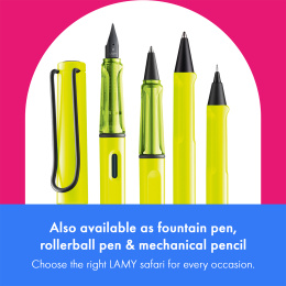 Safari Kugelschreiber Neon Yellow in der Gruppe Stifte / Fine Writing / Kugelschreiber bei Pen Store (137580)
