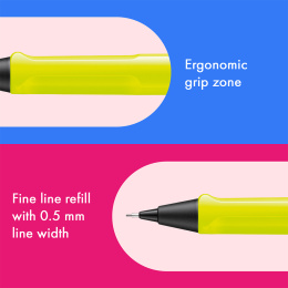 Safari Druckbleistift 0.5 Neon Yellow in der Gruppe Stifte / Schreiben / Druckbleistift bei Pen Store (137582)
