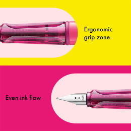 Safari Füllfederhalter Neon Pink in der Gruppe Stifte / Fine Writing / Füllfederhalter bei Pen Store (137583_r)