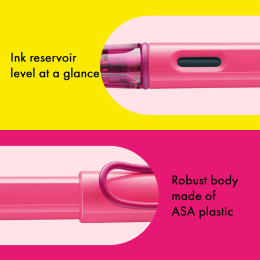 Safari Füllfederhalter Neon Pink in der Gruppe Stifte / Fine Writing / Füllfederhalter bei Pen Store (137583_r)