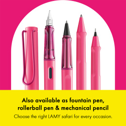 Safari Kugelschreiber Neon Pink in der Gruppe Stifte / Fine Writing / Kugelschreiber bei Pen Store (137586)