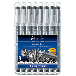 Pigment Liner 8er-Set in der Gruppe Stifte / Künstlerstifte / Fineliner bei Pen Store (137608)