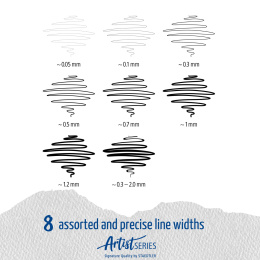 Pigment Liner 8er-Set in der Gruppe Stifte / Künstlerstifte / Fineliner bei Pen Store (137608)