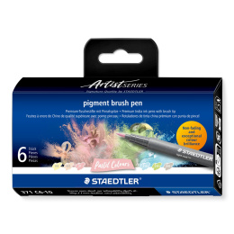 Pigment Arts Brush Pen 6-er Set Pastel in der Gruppe Stifte / Künstlerstifte / Pinselstifte bei Pen Store (137611)